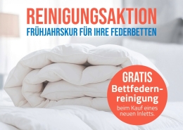 Reinigungsaktion bei Bettenhaus Berner April 2026